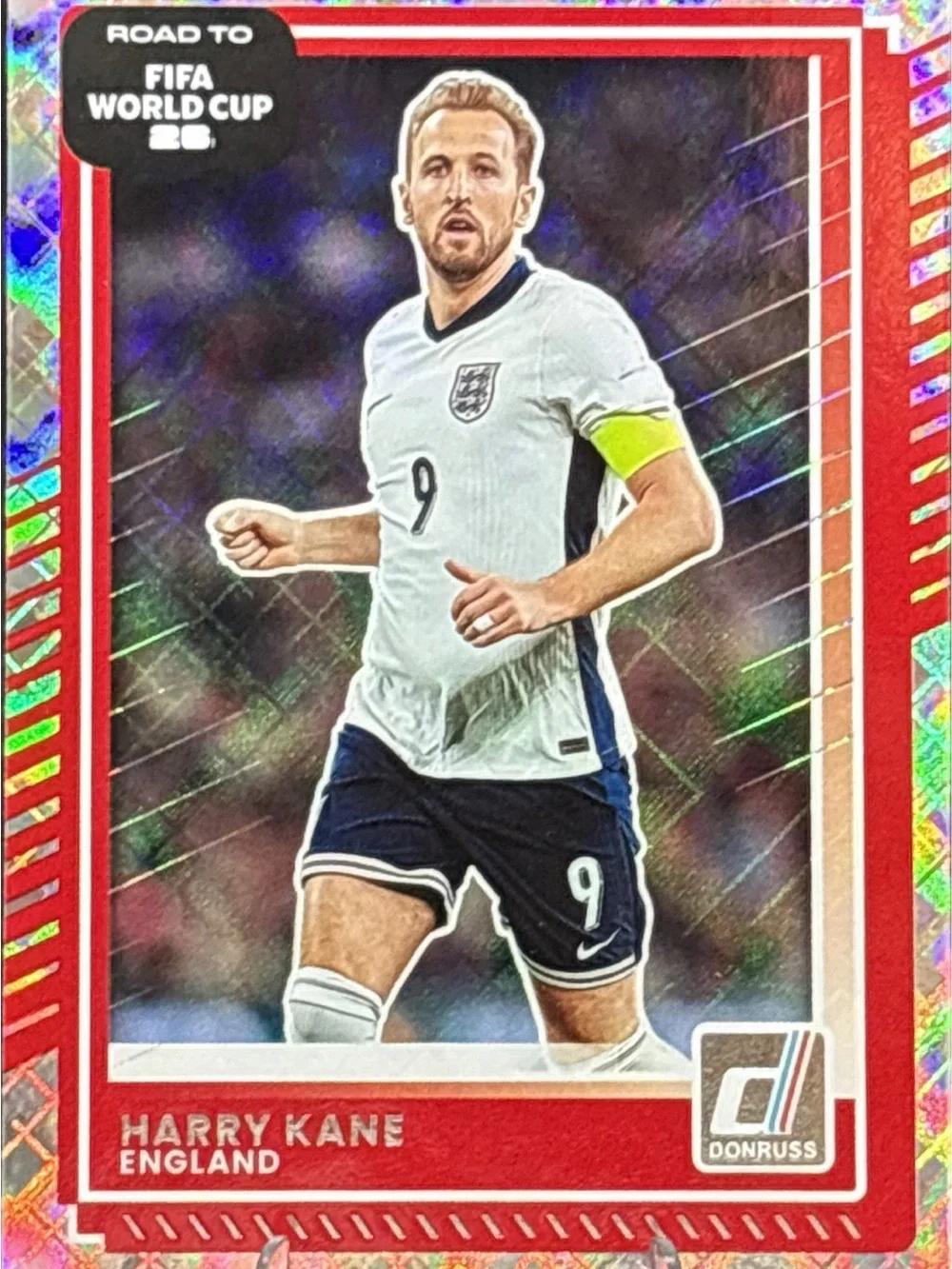 Panini Donruss Harry Kane England Soccer Card Prizm